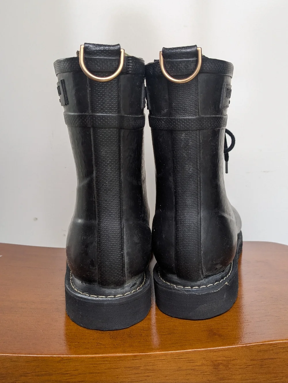 Ilse Jacobsen Hornbæk Rub 2 Lace-Up Rain Boots - Black - Size 41